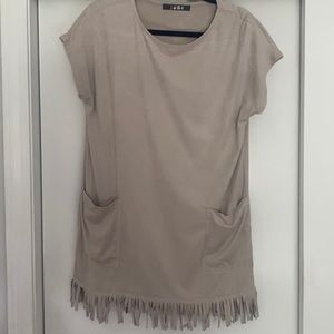 Nude T-Shirt Dress
